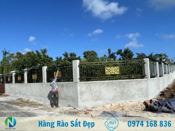 hàng rào sắt hộp